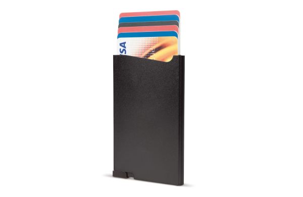Aluminium Kartenhalter, schwarz