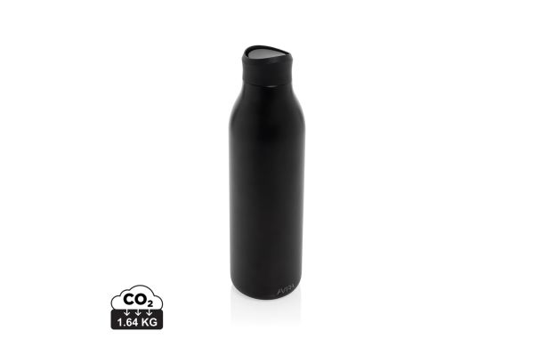 Avira Alok 600ml Wasserflasche aus RCS rec. 360 Stahl, schwarz