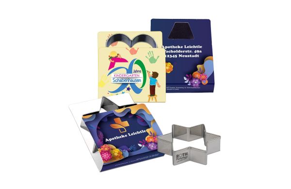 Backförmchen Single-Pack - Weihnachten, beidseitig, Lasergravur