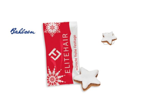 Bahlsen Zimtstern mit Zuckerguss Werbetüte_ Bahlsen Zimtstern mit Zuckerguss_ ca_ 5_5 g