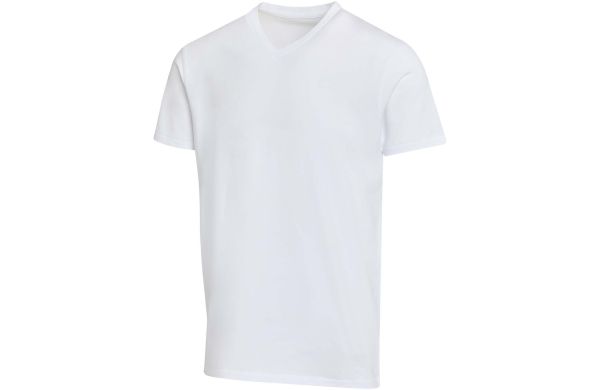Balfour 200 g/m² T-Shirt V-Ausschnitt, unisex, weiss, XS
