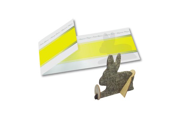 Bastelkarte Hase -ohne Kuvert-