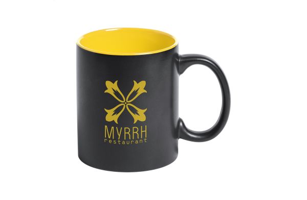 Bavary Tasse, gelb/schwarz