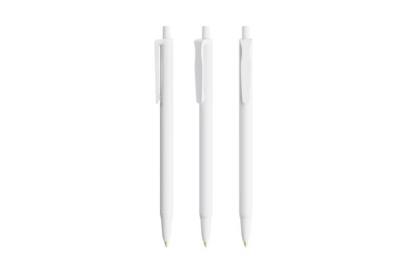 BIC® Clic Stic Kugelschreiber Weiß Blaue Tinte