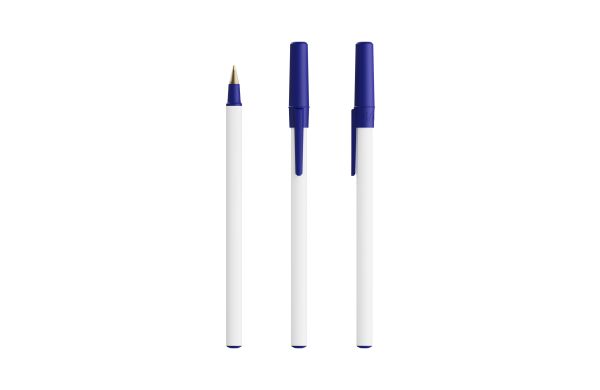 BIC® Round Stic® Ecolutions® ballpen Marineblau Recycelt Blaue Tinte