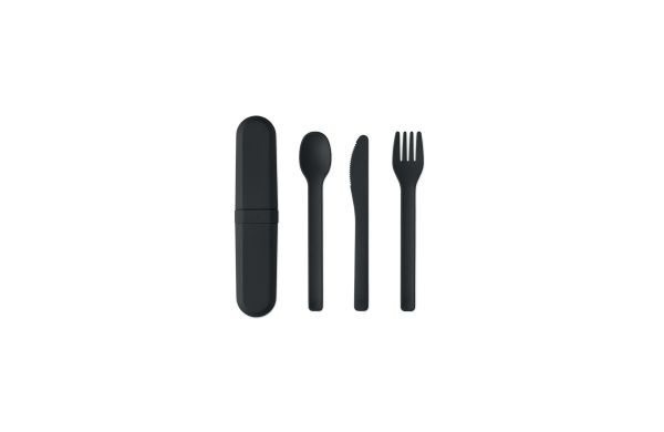 BITEFUL Besteck-Set PLA, schwarz