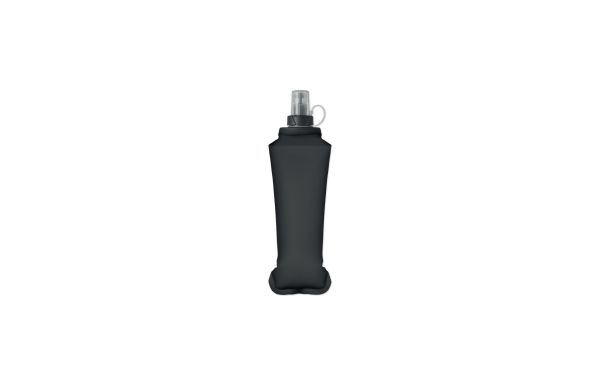 BITER Faltbare Wasserflasche 500ml, schwarz