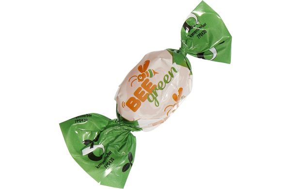 Bonbons im kompostierbaren Werbewickel