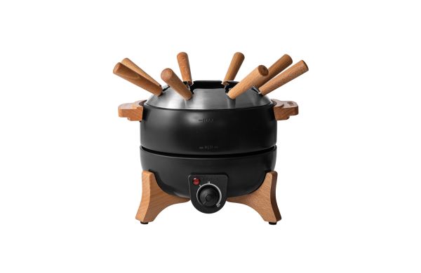 boska electrisches party fondue set - 23l eu type f schwarz