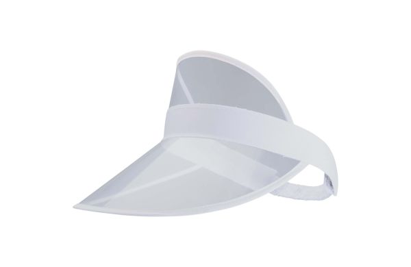 Bright Kappe mit transparentem Schirm, weiss