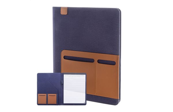 Capudo A4 Dokumentenmappe aus recyceltem Cavas, blau