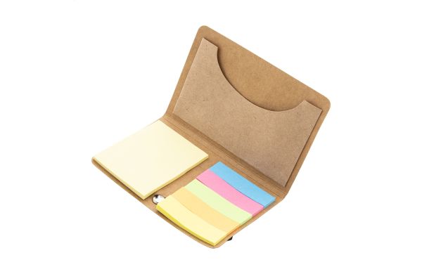 Cardnot Haftnotizblock mit Kartenfach, natur