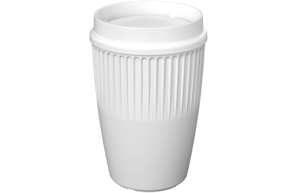 Cirrus 350 ml Becher mit 360°-Deckel, weiss