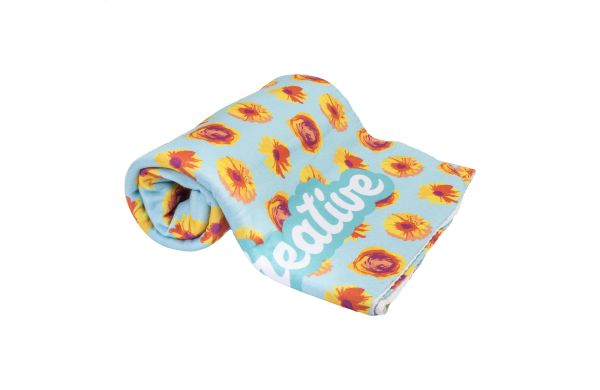 CreaFleece Individuelle Fleece-Decke, RPET, weiss
