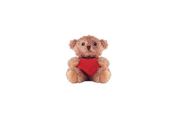 CUDDLE Teddybär mit Herz, rot