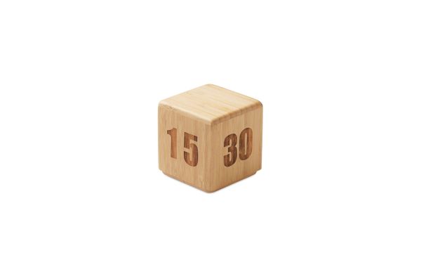 CURT Zeitwürfel Bambus, holz