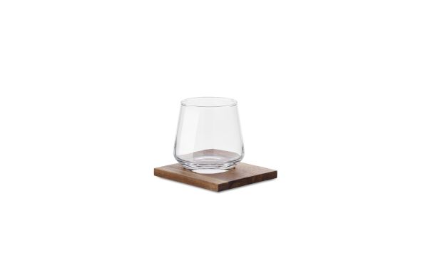DRINKS Glas mit Untersetzer, transparent