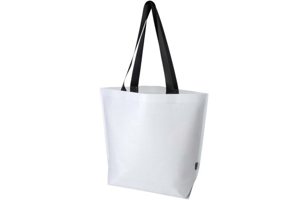 Duo GRS recycelte doppellaminierte Tragetasche Oversize 30L, weiss