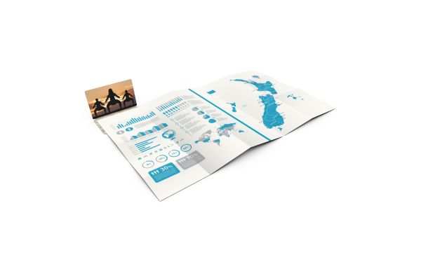 Faltplan Concept-Card Small Recycling-Inhaltspapier 85 × 55 mm Karton-Umschlag - 50 Kacheln