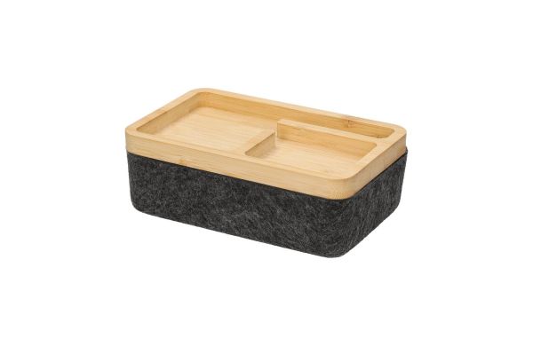 Filz-Aufbewahrungsbox "Reva", grau