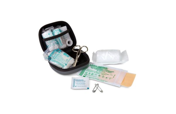First Aid Kit grau - Erste Hilfe Set, 12-teilig, deutsche Markenware