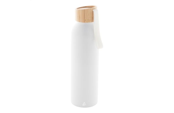 Flasche aus recyceltem Aluminium Ralusip Plus, weiß