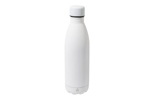 Flasche aus recyceltem Edelstahl Refill Soft, weiß