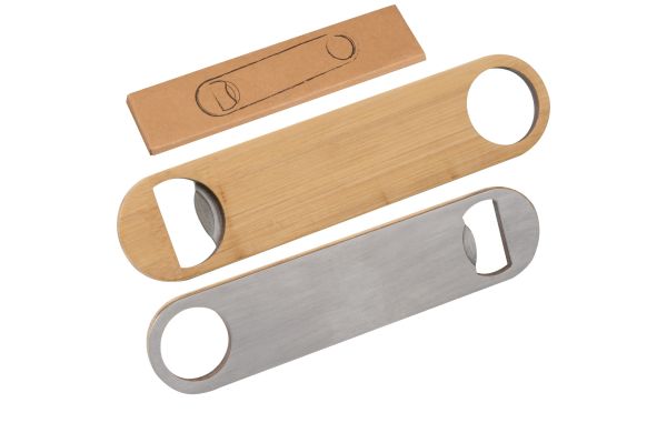 Flaschenöffner aus Bambus - beige