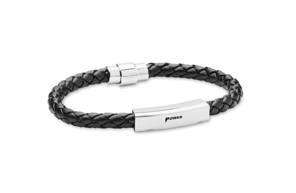 Geflochtenes Armband 18 cm - schwarz