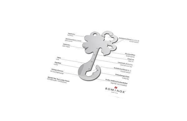 ROMINOX® Key Tool // Lucky Charm - 19 functions (Kleeblatt Glücksbringer)