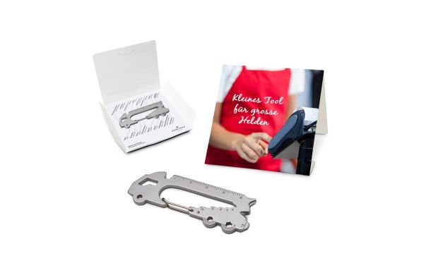 Geschenkartikel: ROMINOX® Key Tool Truck / LKW (22 Funktionen) im Motiv-Mäppchen Große Helden (Einzelhandel)