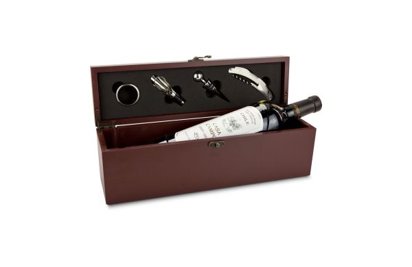 Geschenkset / Präsenteset: Weinaccessoire-Kiste
