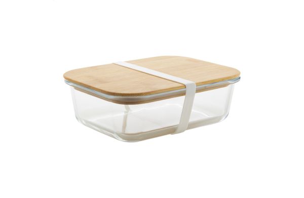 Glas-Lunchbox Vittata, weiss