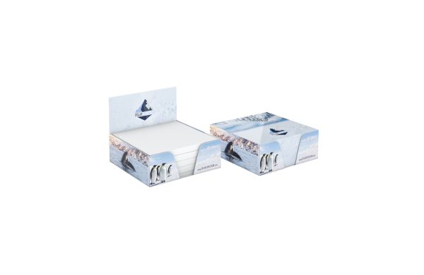 Haftnotiz-Box Pop-Up-Box Haftnotizblöcke weiß Karton-Box - 72x72 mm, weiss