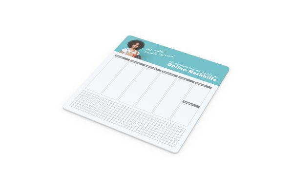 Haftnotiz-Mousepad Haftnotizblock extra groß - Wochenplaner