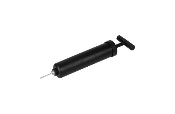 Handpumpe mit Schraubaufsätzen, schwarz