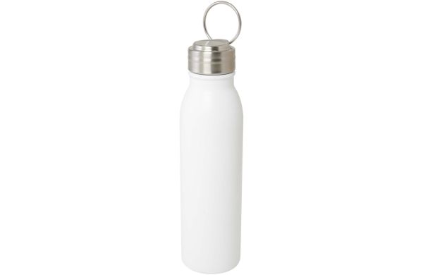 Harper 700 ml RCS-zertifizierte Sportflasche aus Edelstahl mit Metallschlaufe, weiss