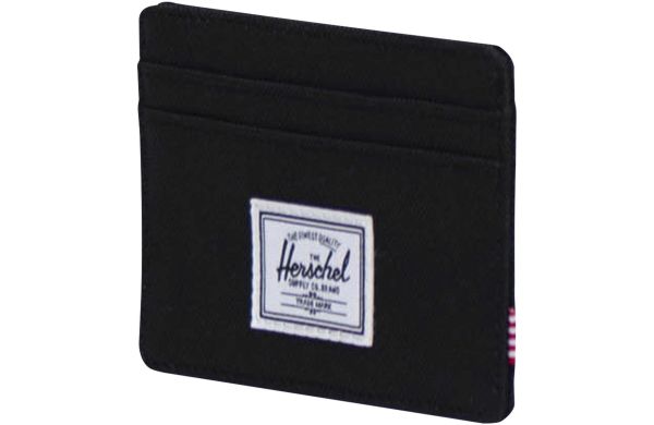 Herschel Charlie Kartenhalter aus recyceltem RFID, schwarz