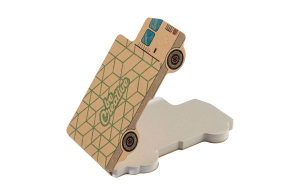 Individueller Haftnotizblock CreaStick Truck Eco, natur