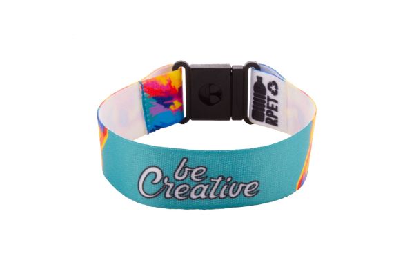 individuelles Armband Mojo RPET, weiß, L
