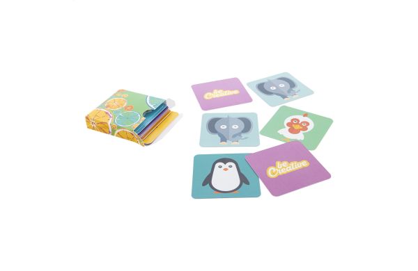 Individuelles Memory-Spiel Minimor, Tiere, weiß