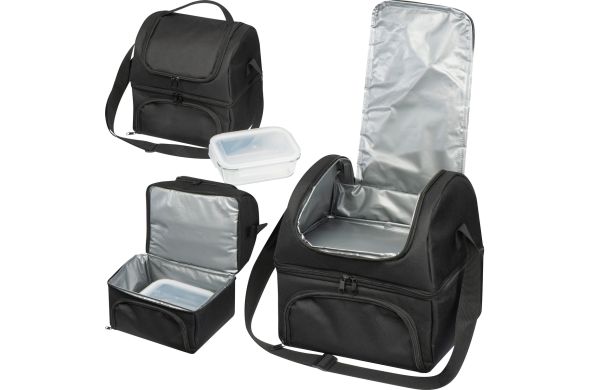 Kühltasche mit Foodcontainer - schwarz