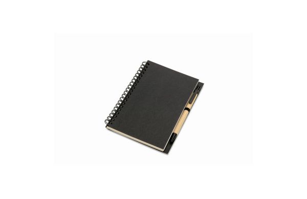BLOQUERO B6 Recyceltes Notizbuch - schwarz