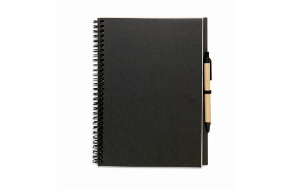 BLOQUERO PLUS Recyceltes Notizbuch - schwarz