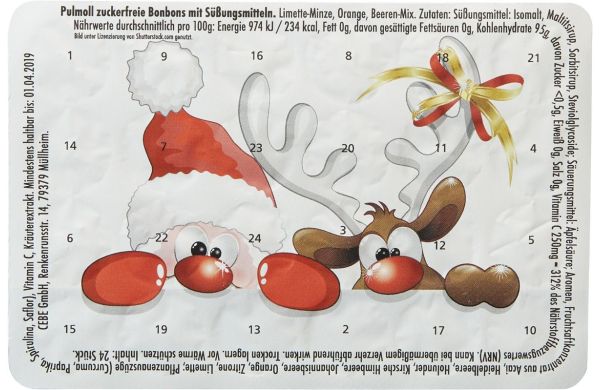 Kleinster (Advents-)Kalender der Welt "Standard" mit Pulmoll