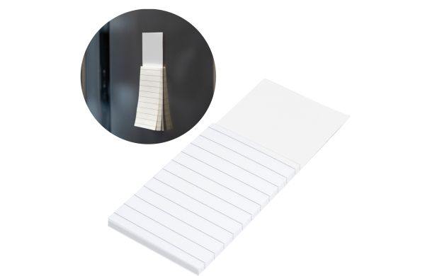 Kuehlschrank-Magnet-mit-Notizzetteln-weiß