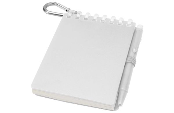 Lig Mini Notizbuch & Kugelschreiber Set (schwarze Mine), transparent