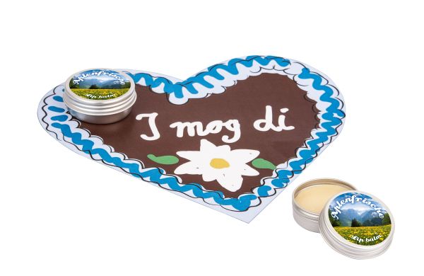 Lippenpflege im Alu-Döschen mit Herzkarte "LipJar Heart Card"