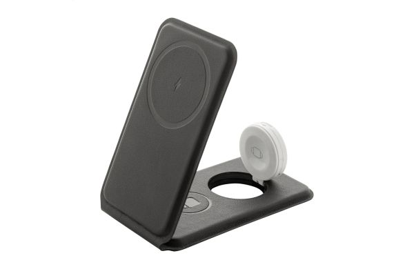 LuxCharge Stand Handyhalter mit kabellosem Ladegerät, RPU, schwarz