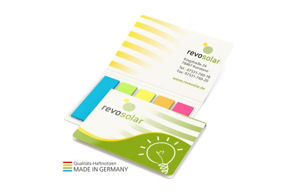 Memo-Card Papiermarker green & blue